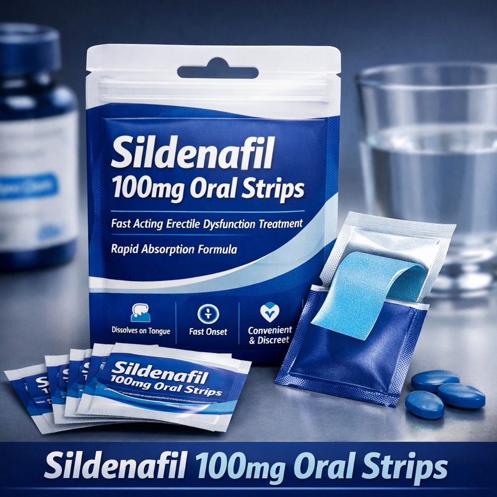 Effective Sildenafil 100mg Oral Strips for Men Health